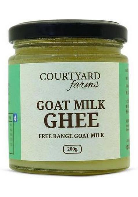 Courtyard Farms Goat Milk Ghee 100% Natural & Pure Glass Bottle (200 G)