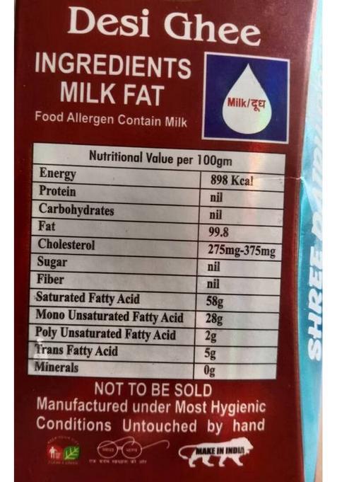 Dairy Mohan Preet Desi Ghee For Better Immunity Digestion Pure Healthy And Natural 1 Ltr Tetrapack (1 L)