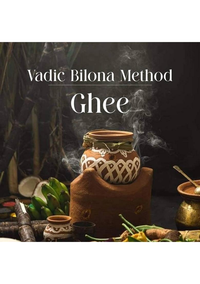 Sujla A2 Pure Desi Rich Handmade Cow Ghee Glass Bottle (500 Ml)