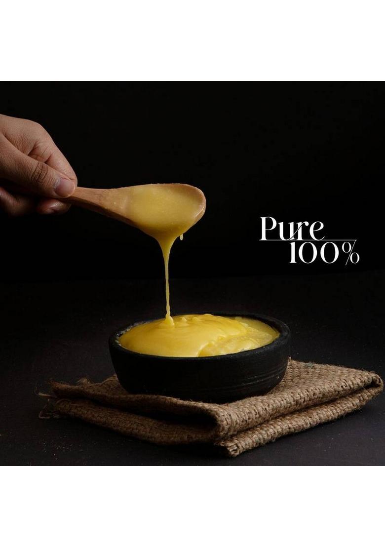 Sujla A2 Pure Desi Rich Handmade Cow Ghee Glass Bottle (500 Ml)