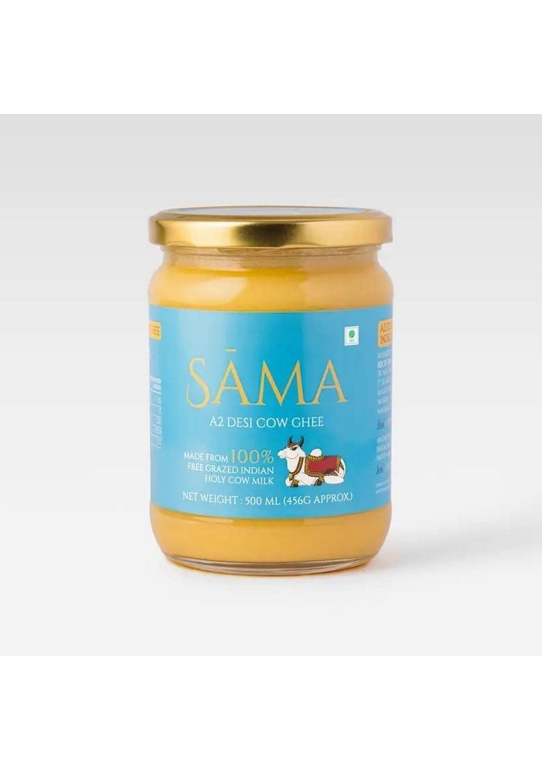 Sama Garv Se Desi A-2 Cow Ghee Pure & Natural |Rich In Nutrition| A2 For Cooking Glass Bottle (500 Ml)