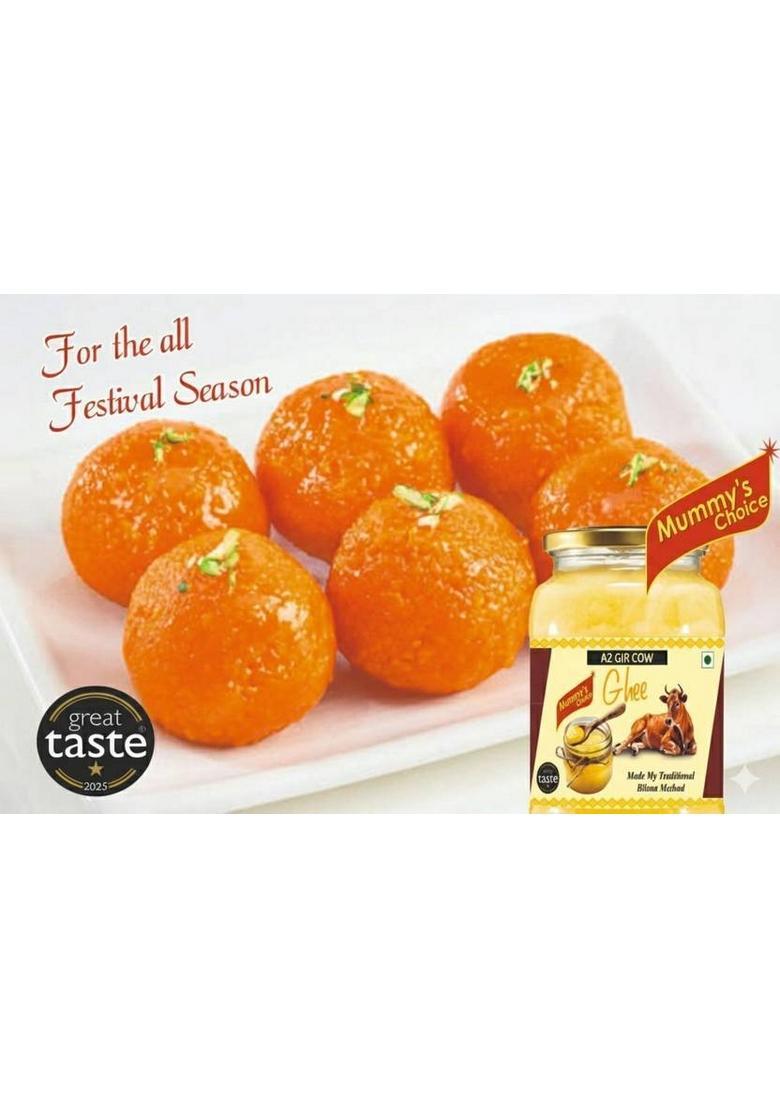 Mummy'S Choice A2 Gir Cow Ghee Desi Bilona Method 500Ml Glass Bottle (500 Ml)
