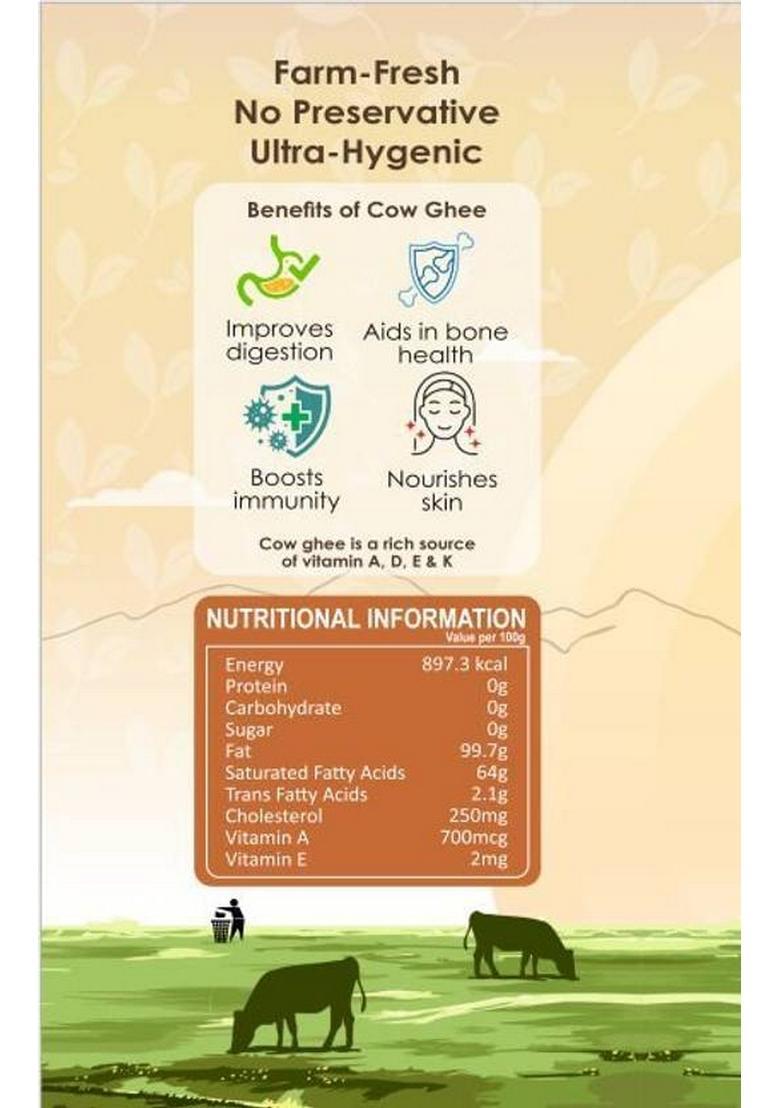 Tri Pure Desi Cow Ghee Plastic Bottle (1 L)