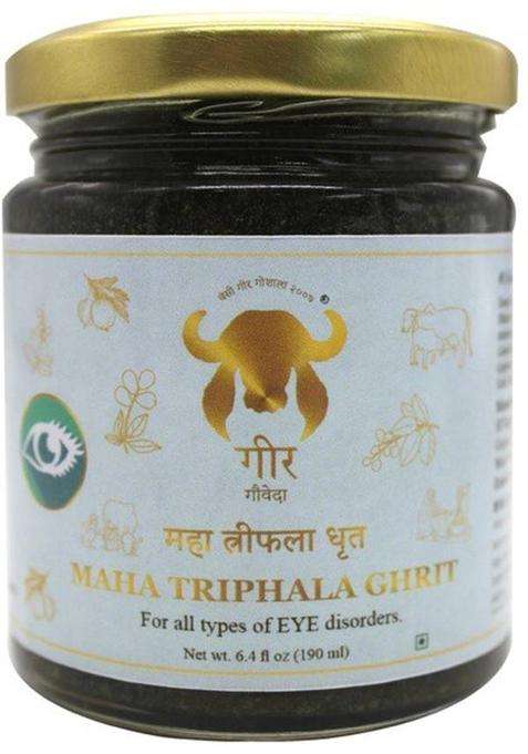 Gir Maha Triphala Ghrit Ghee Glass Bottle (190 Ml)