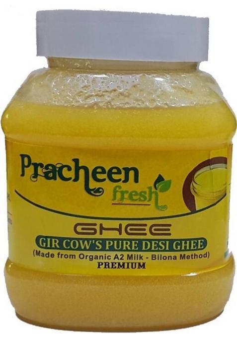 Pracheen Fresh Gir Cow'S Pure Desi Ghee 250Ml (Made From Organic A2 Milk) Plastic Bottle (250 Ml)