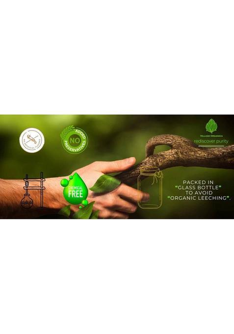 Village Organica Gir Cow Ghee | A2 Ghee| Bilona Organic Unadulterated Glass Bottle (500 G)