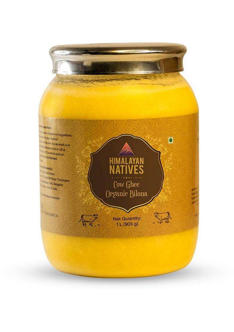 Himalayan Natives Organic Bilona Ghee Plastic Bottle (1 L) - Indya