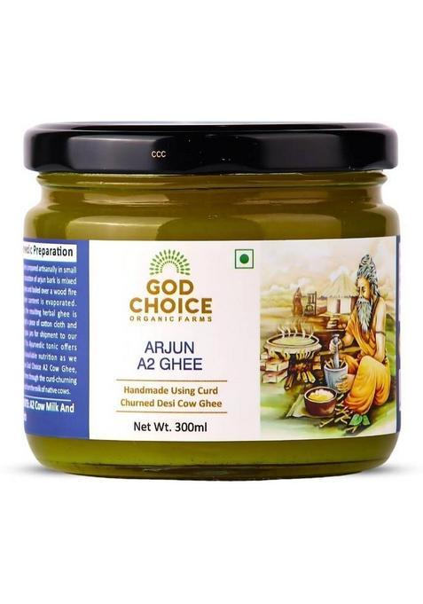 God Choice Organic Farms Arjun A2 Ghee Glass Bottle (150 Ml)