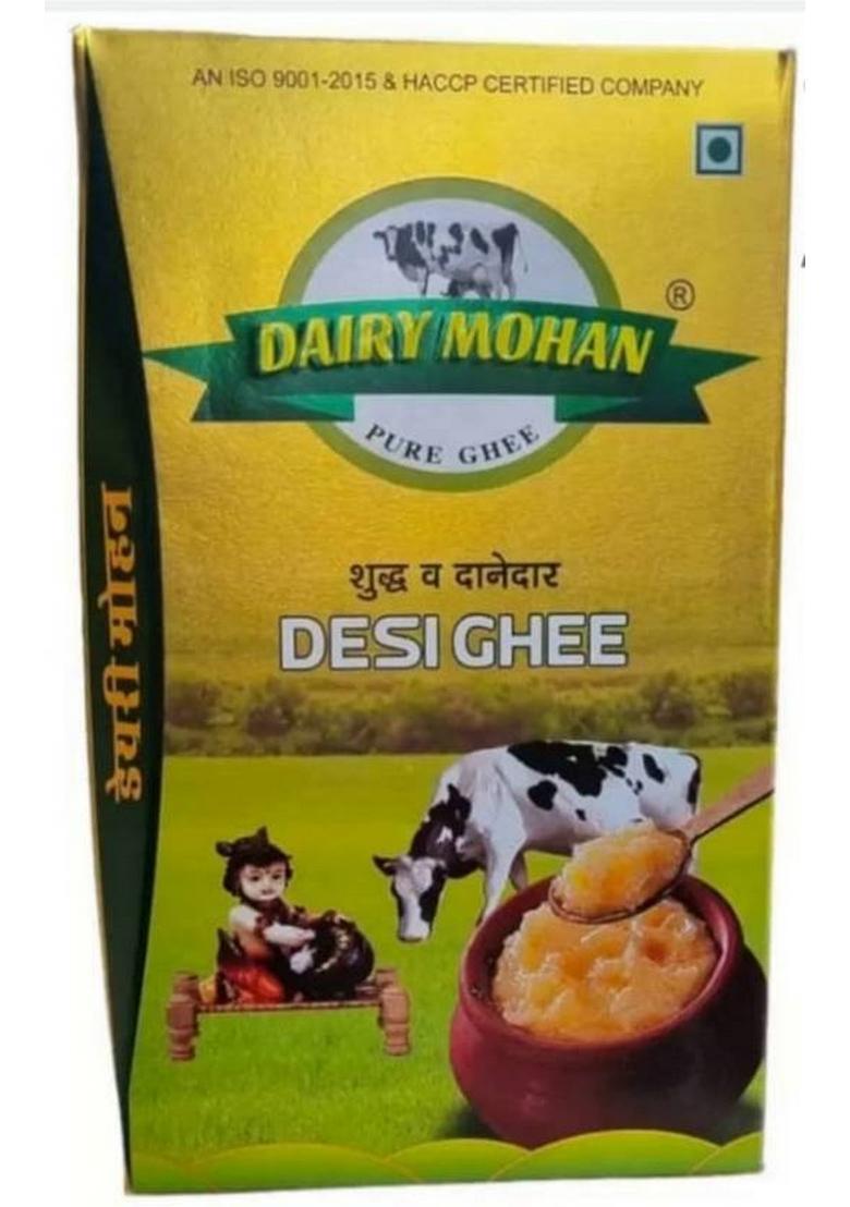 Dairy Mohan Desi Ghee For Better Immunity Digestion Pure Healthy And Natural 1 Ltr Premium Tetrapack (1000 Ml)