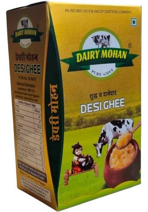 Dairy Mohan Desi Ghee For Better Immunity Digestion Pure Healthy And Natural 1 Ltr Premium Tetrapack (1000 Ml)
