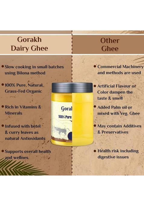 Gorakh 100% Pure Desi Ghee Plastic Bottle (1 L)