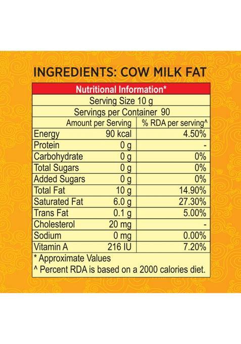 Param Cow Ghee 100% Pure & Natural Support For Better Digestion Tin (1 L)