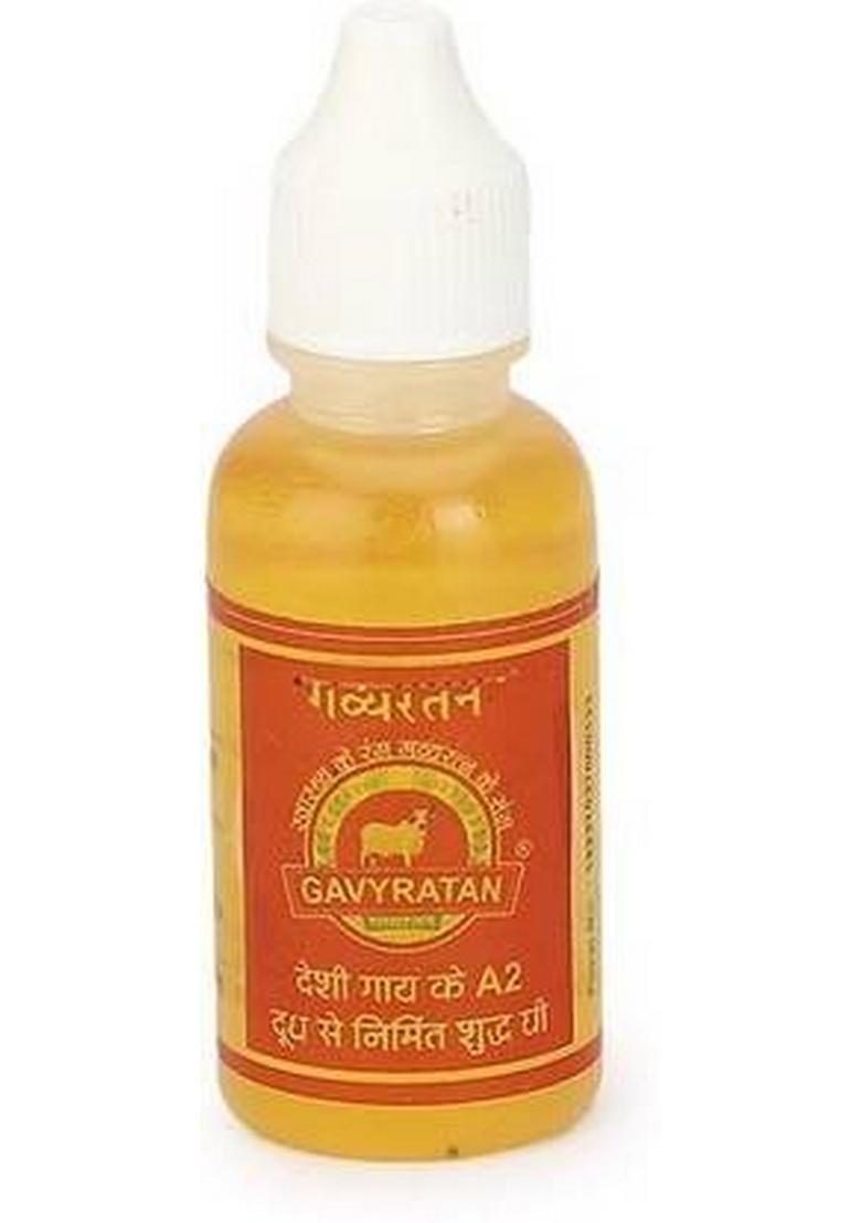 Gavyratan Desi Cow A2 Ghee 100% Organic In Pantry Plastic Bottle (15 Ml)
