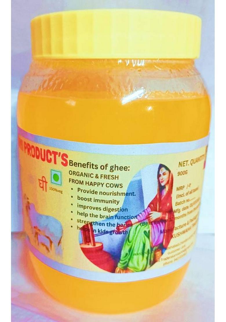 Lakshmi Product'S Cow'S Ghee Organic 1 Litre Pure & Natural Mason Jar (1 L)