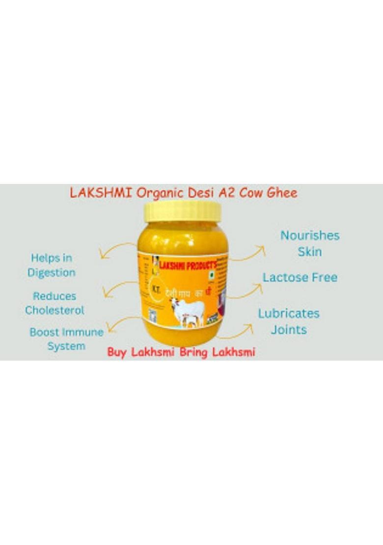 Lakshmi Product'S Cow'S Ghee Organic 1 Litre Pure & Natural Mason Jar (1 L)