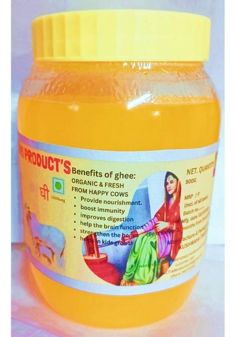 Lakshmi Product'S Cow'S Ghee Organic 1 Litre Pure & Natural Mason Jar (1 L)