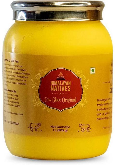 Himalayan Natives 100% Natural, Cow Ghee Plastic Bottle (1 L)