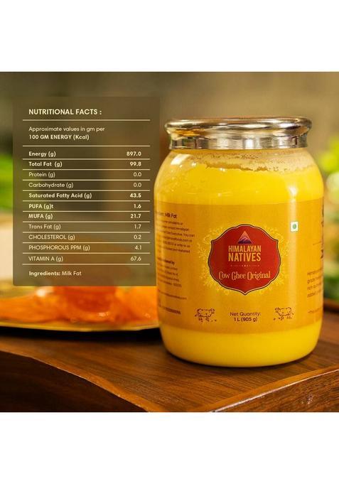 Himalayan Natives 100% Natural, Cow Ghee Plastic Bottle (1 L)