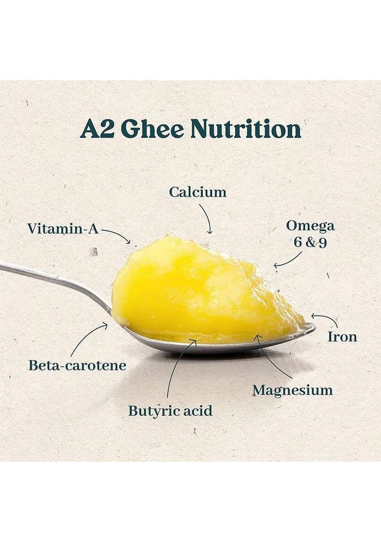 Girorganic Gir Cow Pure A2 Ghee Glass Bottle (230 G)