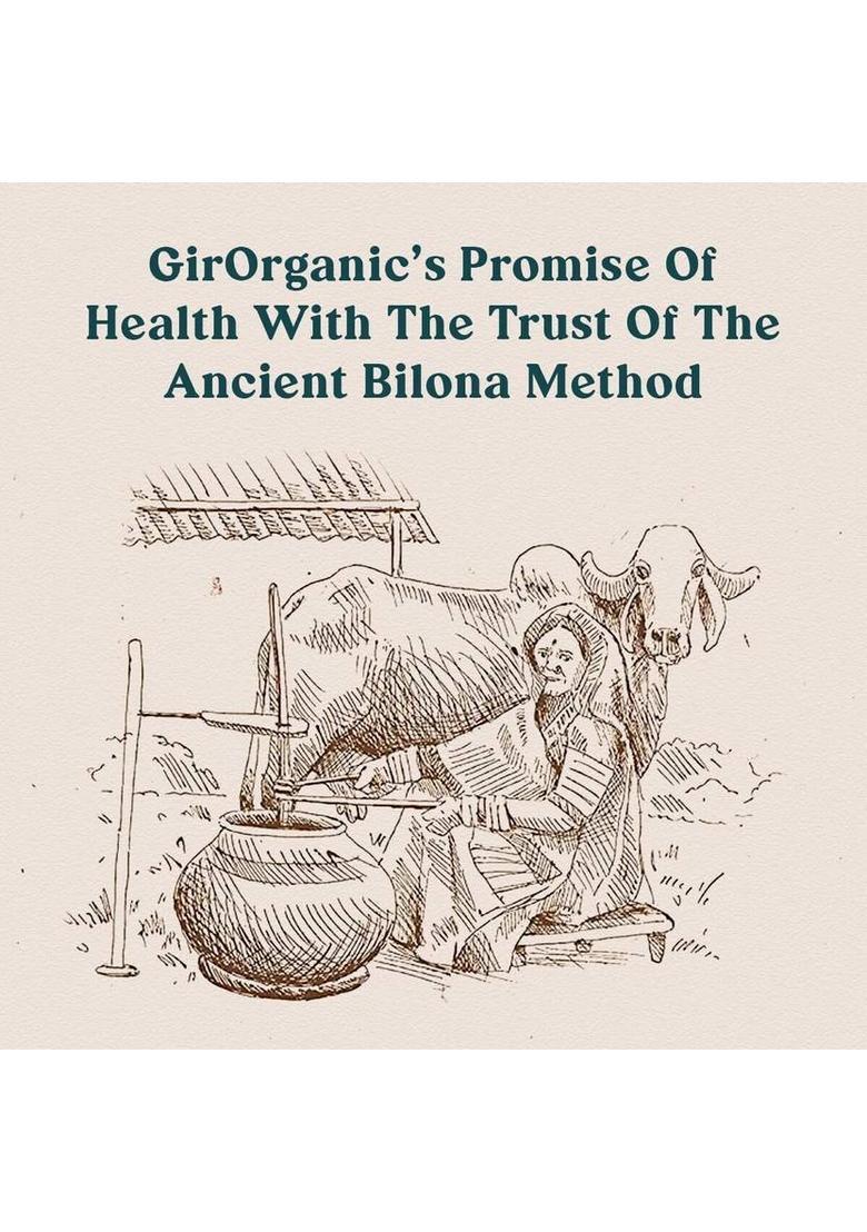 Girorganic Gir Cow Pure A2 Ghee Glass Bottle (230 G)