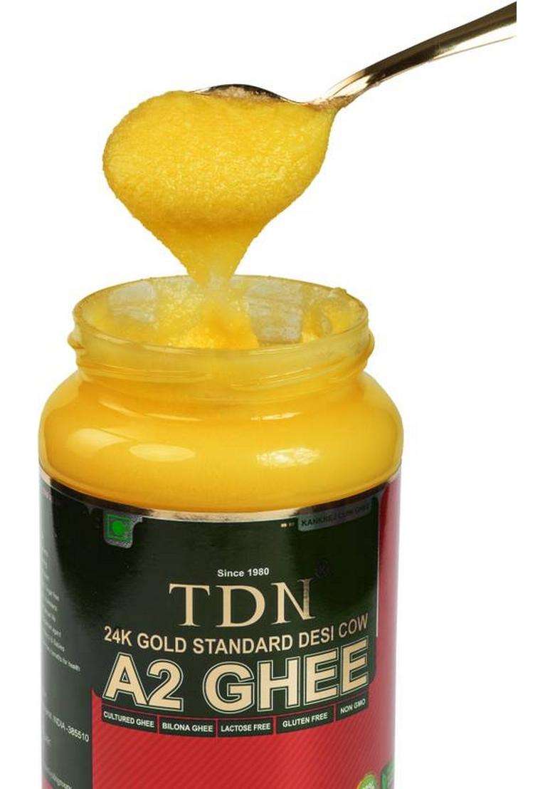 Tdn A2 Ghee 1 Kg|A2 Desi Ghee|Ghee Liter|A2 Ghee|Bilona Cow Litre|A2 Glass Bottle (1 L, Pack Of 4) - Indya