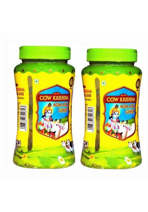 Cow Krishna Pure Ghee (Pack Of 2) 500Ml Plastic Bottle (1 L, Pack