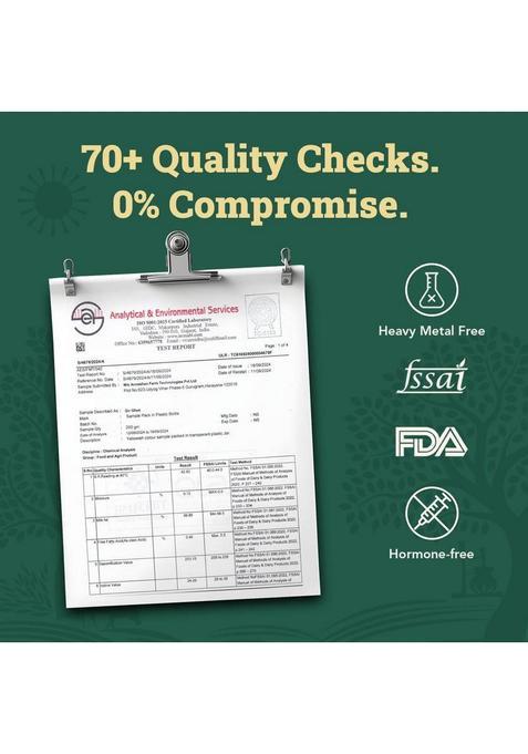 Anveshan Traditional Bilona Method A2 Gir Cow Ghee Glass Bottle (1 L)