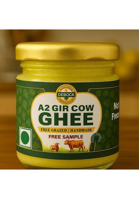 Debock Organic Farm A2 Gir Cow Ghee Free Grazed, Hand Made Glass Bottle (25 G)