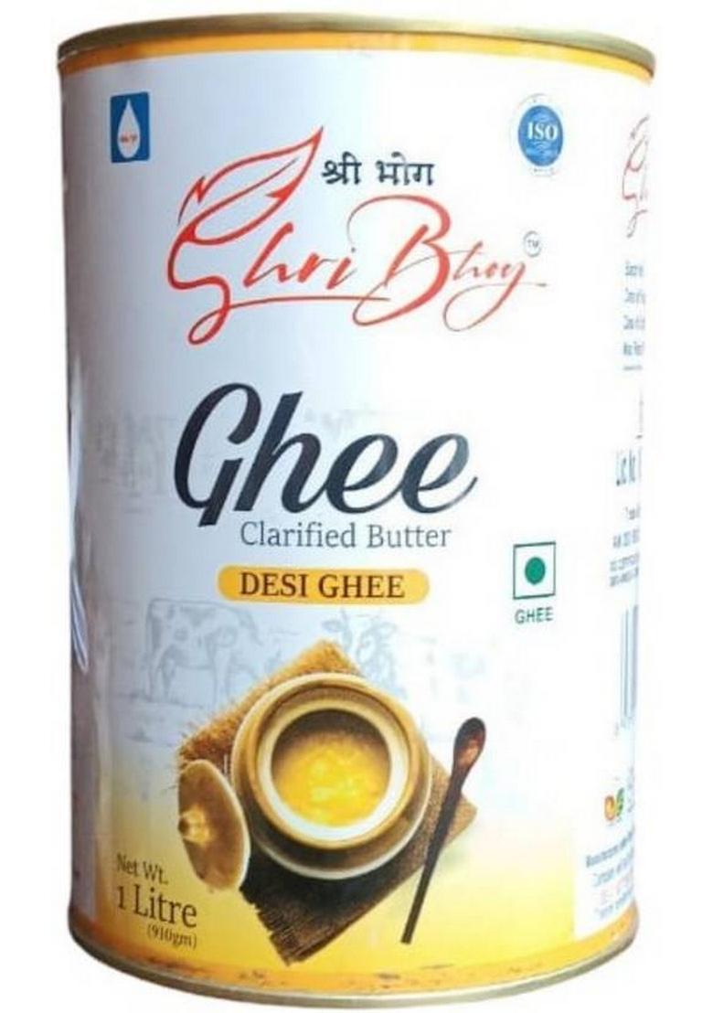 Dairy Mohan Shri Bhog Desi Ghee For Better Digestion And Immunity Pure 1 Ltr Tin (1 L)