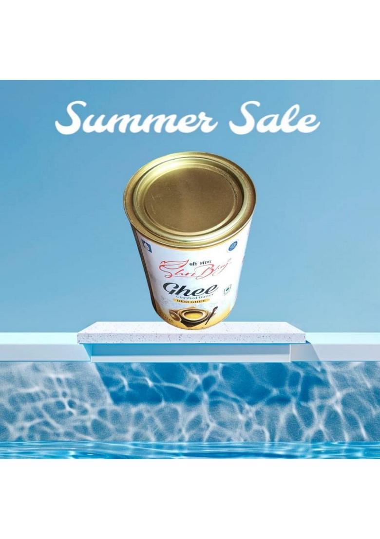 Dairy Mohan Shri Bhog Desi Ghee For Better Digestion And Immunity Pure 1 Ltr Tin (1 L)