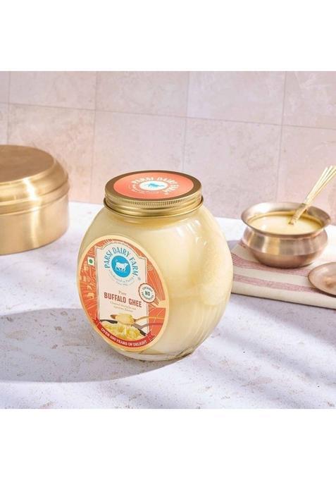 Parsi Dairy Farm Buffalo Ghee: Pure And Traditional Desi Ghee, 100% Vegetarian & No Preservative Ghee Glass Bottle (500 Ml)