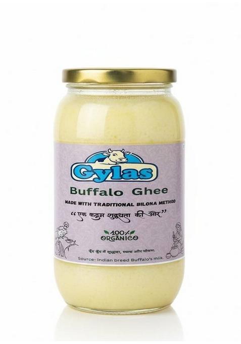 Gylas 100% Pure Buffalo Ghee Glass Bottle (500 Ml)