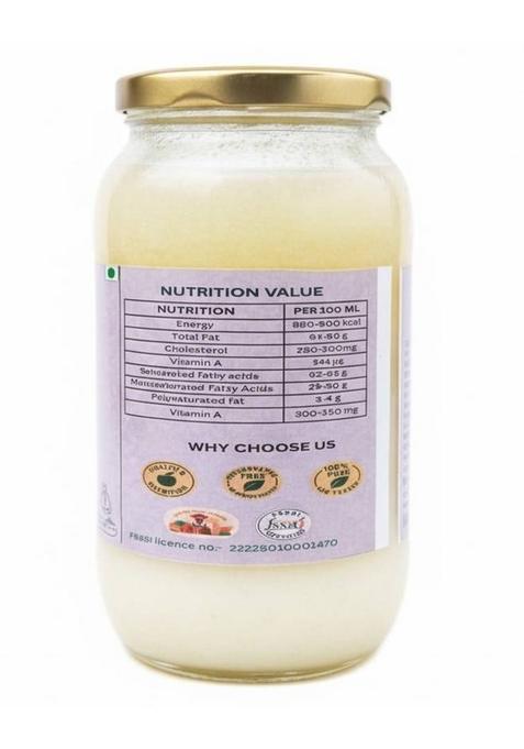 Gylas 100% Pure Buffalo Ghee Glass Bottle (500 Ml)