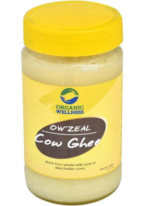 Organic Wellness Cow Ghee Glass Bottle (400 Ml)