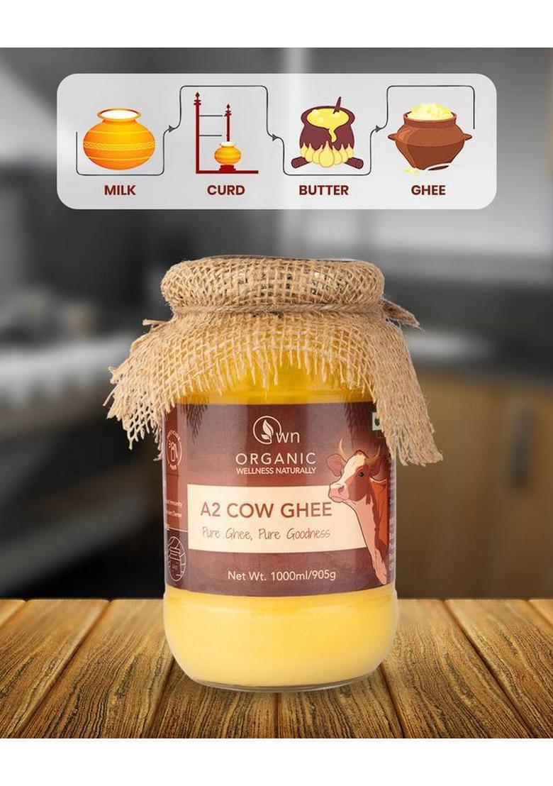 Own-Organic Wellness Naturally A2 Cow Ghee 1000Ml