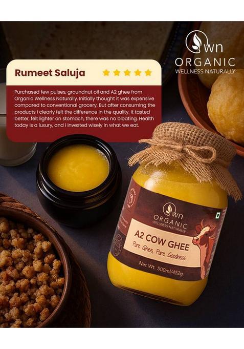Own-Organic Wellness Naturally A2 Cow Ghee 1000Ml