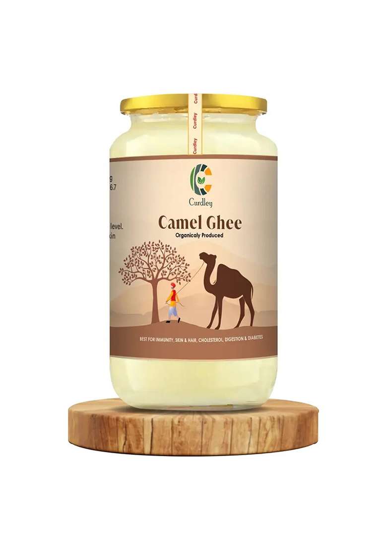 Curdley A2 Desi Ghee | Supports Brain Health, Immunity, Digestion Glass Bottle (250 Ml) - Indya
