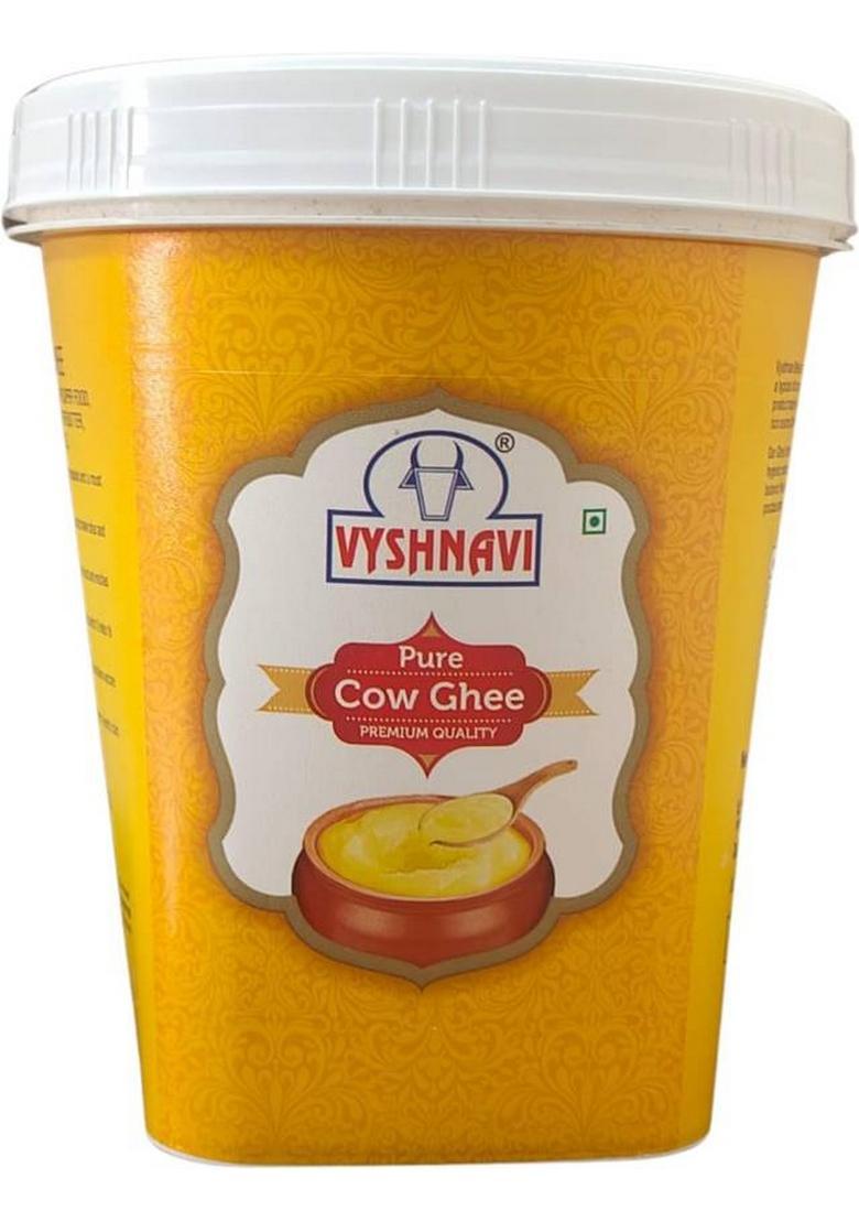 Vyshnavi Pure Cow Ghee | Healthy & Nutritious Good For Digestion Rich In Aroma Tub (1000 G)