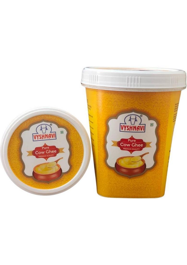 Vyshnavi Pure Cow Ghee | Healthy & Nutritious Good For Digestion Rich In Aroma Tub (1000 G)