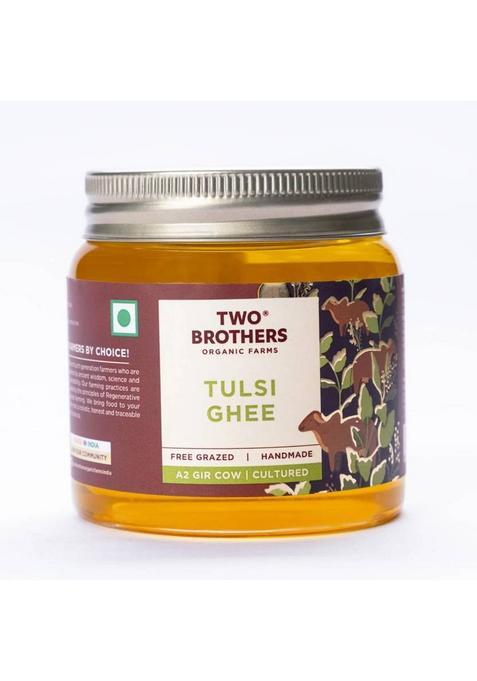 Two Brothers Organic Farms Tulsi Ghee Glass Bottle (250 Ml)