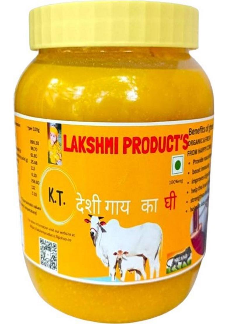 Lakshmi Product'S Premium Desi Cow Ghee 1 Litre Organic Plastic Bottle (1000 Ml)