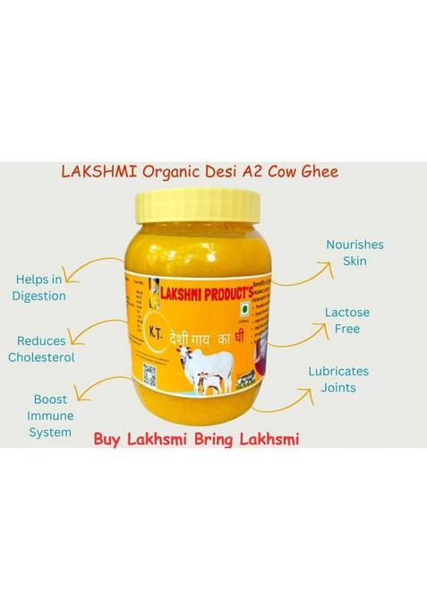 Lakshmi Product'S Premium Desi Cow Ghee 1 Litre Organic Plastic Bottle (1000 Ml)