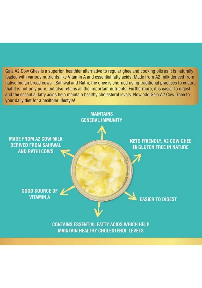 Tellus A2 Cow Ghee 500Ml Glass Bottle (500 G)