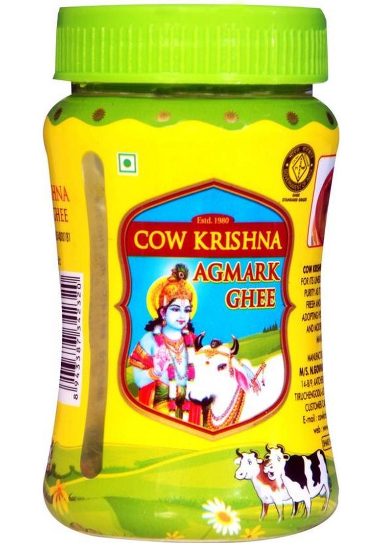 Cow Krishna Agmark Ghee-Pure Ghee 200Ml (Pack Of 4) Plastic Bottle (800 Ml, Pack