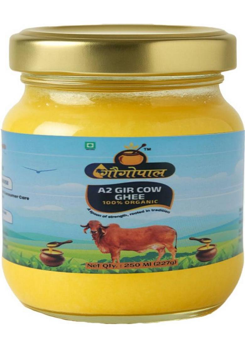 Gaugopal A2 Gir Cow Ghee 250 Ml Glass Bottle (250 Ml)