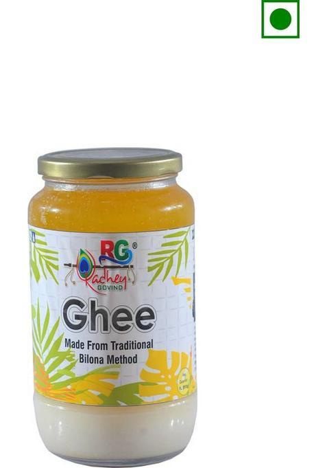 Radhey Govind Pure Organic Ghee Glass Bottle (1 L)