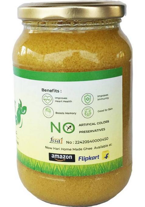 Hari Ghee | Pure Desi Cow Glass Bottle (500 Ml)