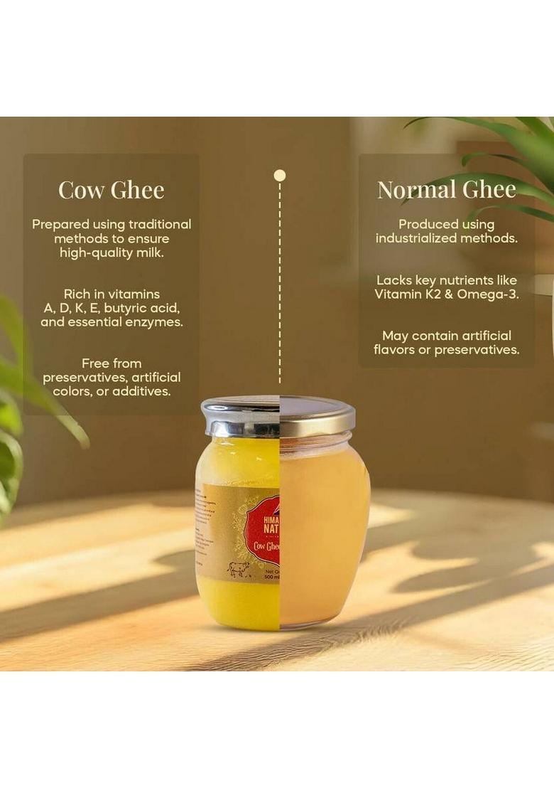 Himalayan Natives 100% Natural Cow Ghee Plastic Bottle (500 Ml)
