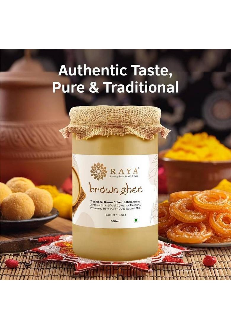 Raya Brown Ghee 500Ml Ea Plastic Bottle (500 G)