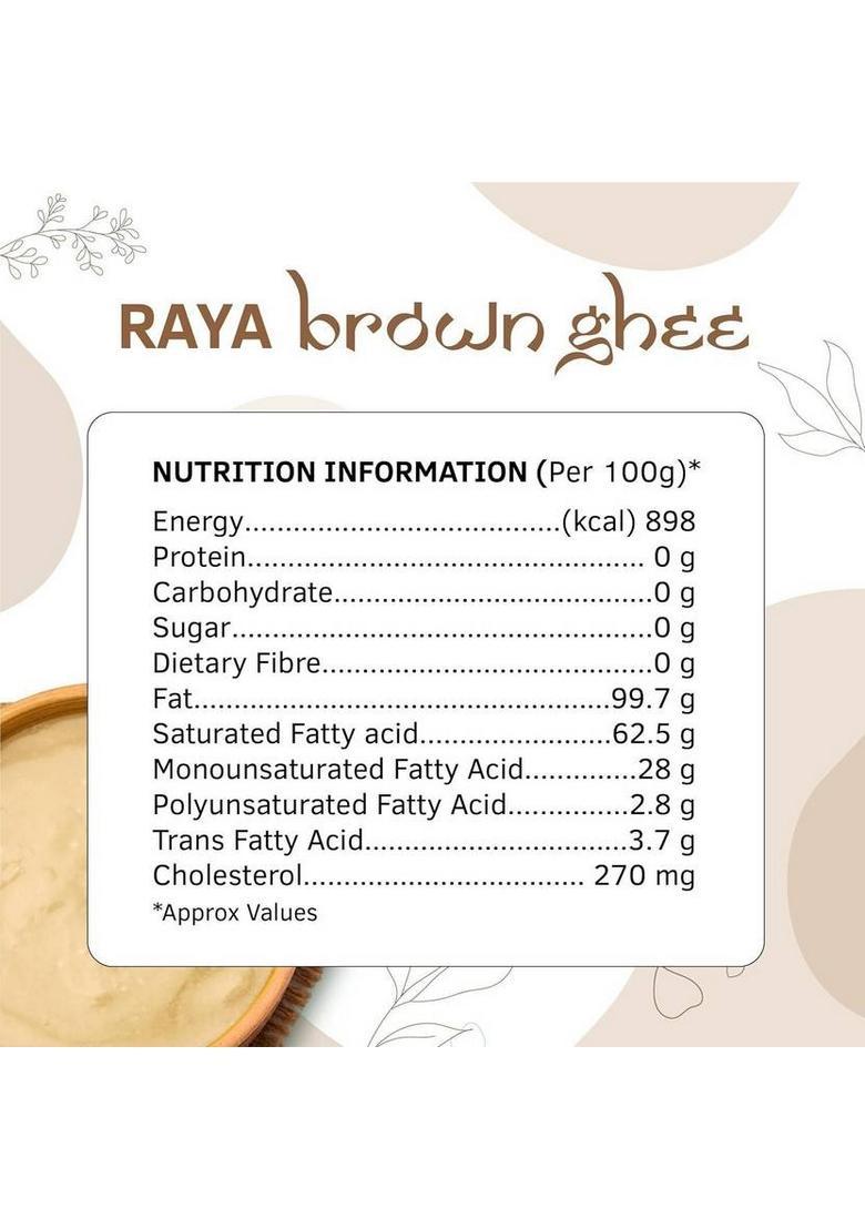 Raya Brown Ghee 500Ml Ea Plastic Bottle (500 G)